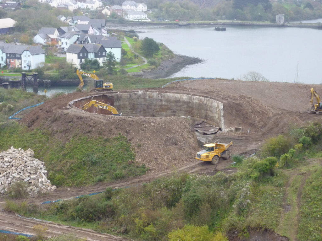 Hooe Quarry Oil Tank Demolition 2